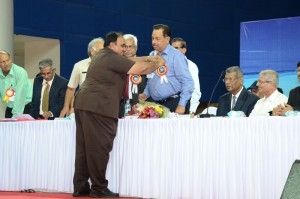 Honouring Dy. CM, Goa