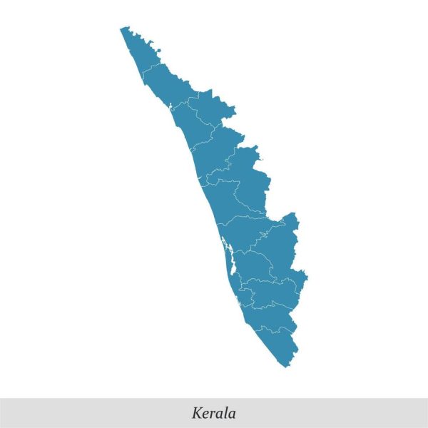 map of Kerala