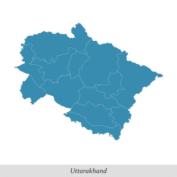 map of Uttarakhand